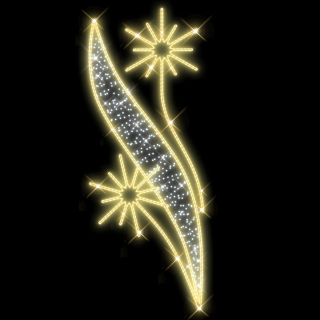 Světelný dekor LED 1631 s výpletem - 300 x 109 cm